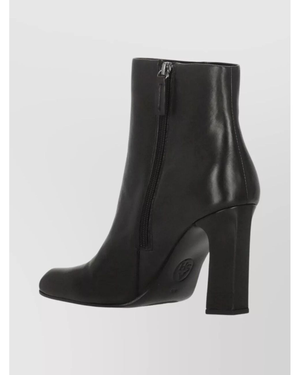 Ash Black Leather Ankle Boots