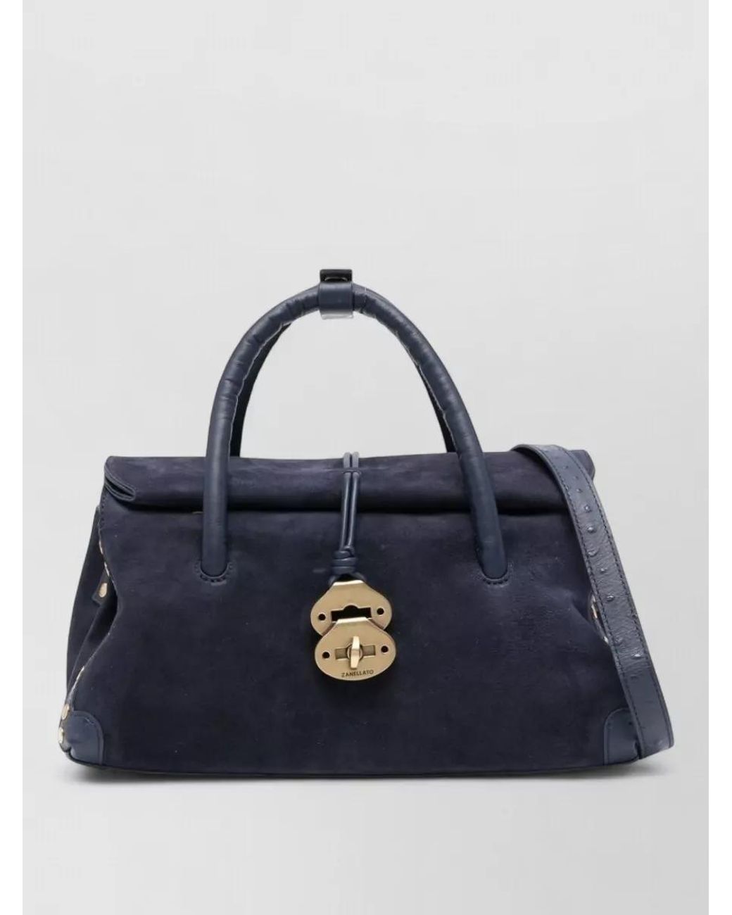 Zanellato Blue Leather Shoulder Bag