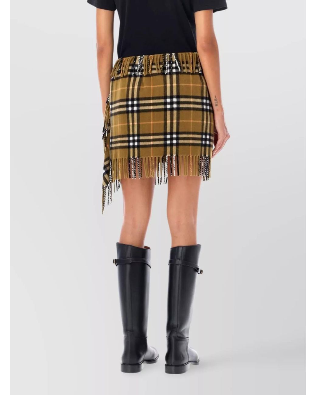 Burberry Metallic Mini Skirt