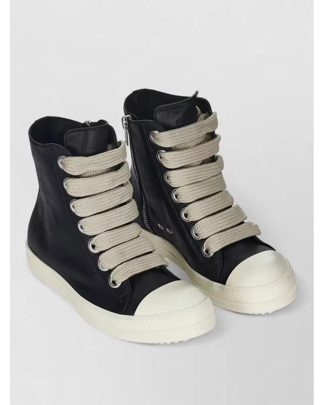 Rick Owens Multicolor Leather High-Top Sneakers for men
