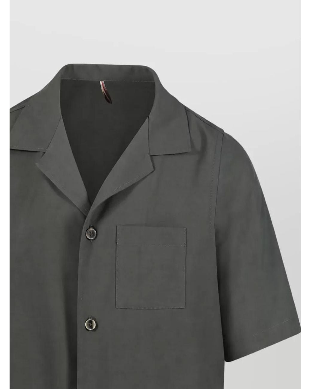 Santaniello Gray Wool Shirt Jacket for men