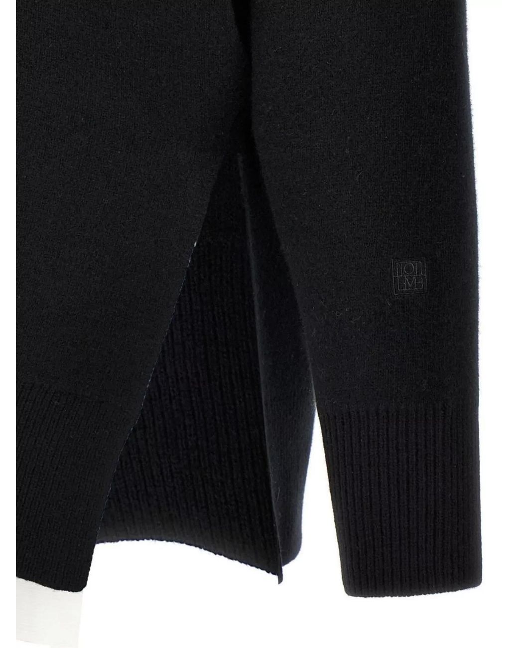 Totême Blue Double-Knit Wool-Blend Crew-Neck Jumper