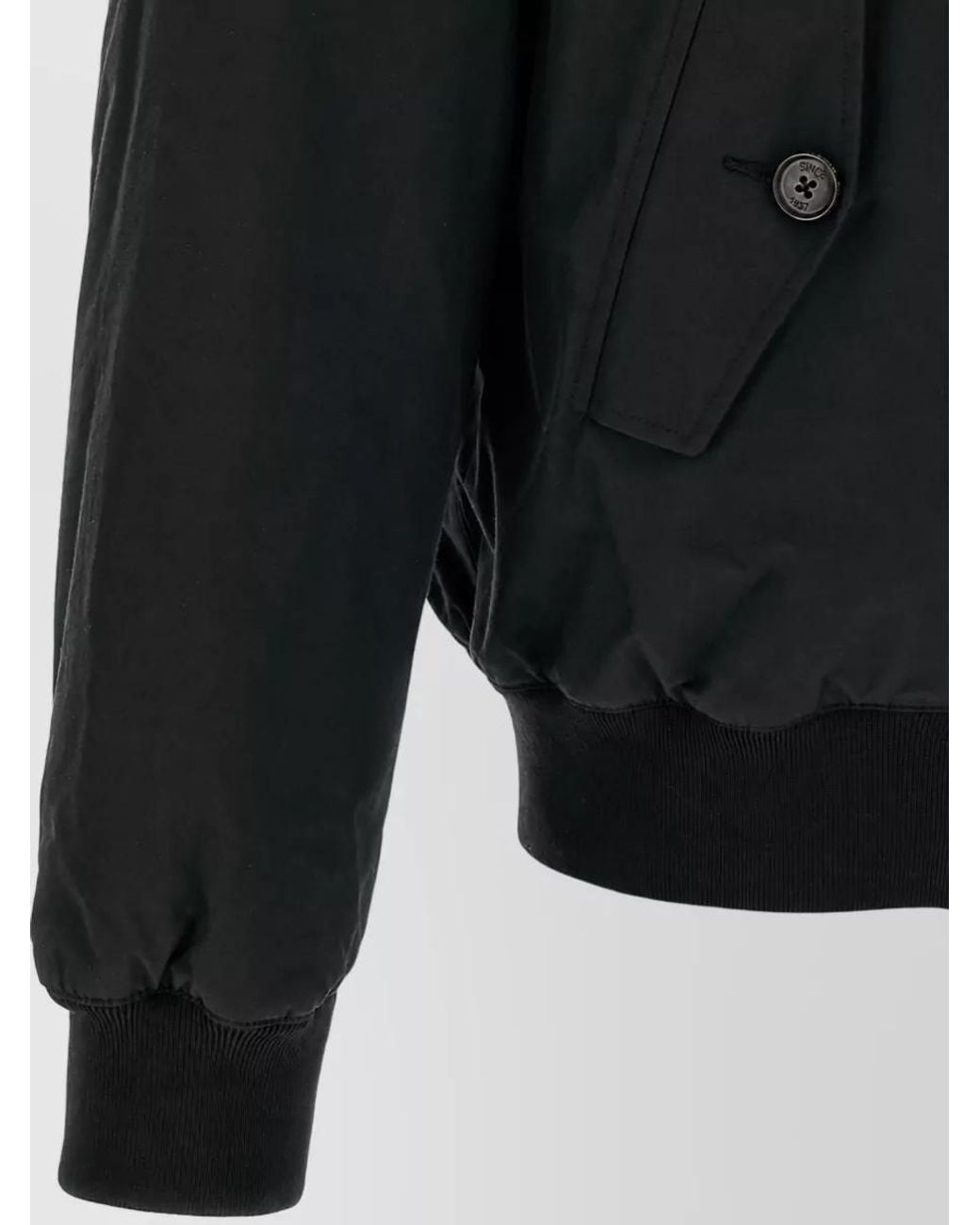 Baracuta Black Padded Hooded Puffer Jacket for men