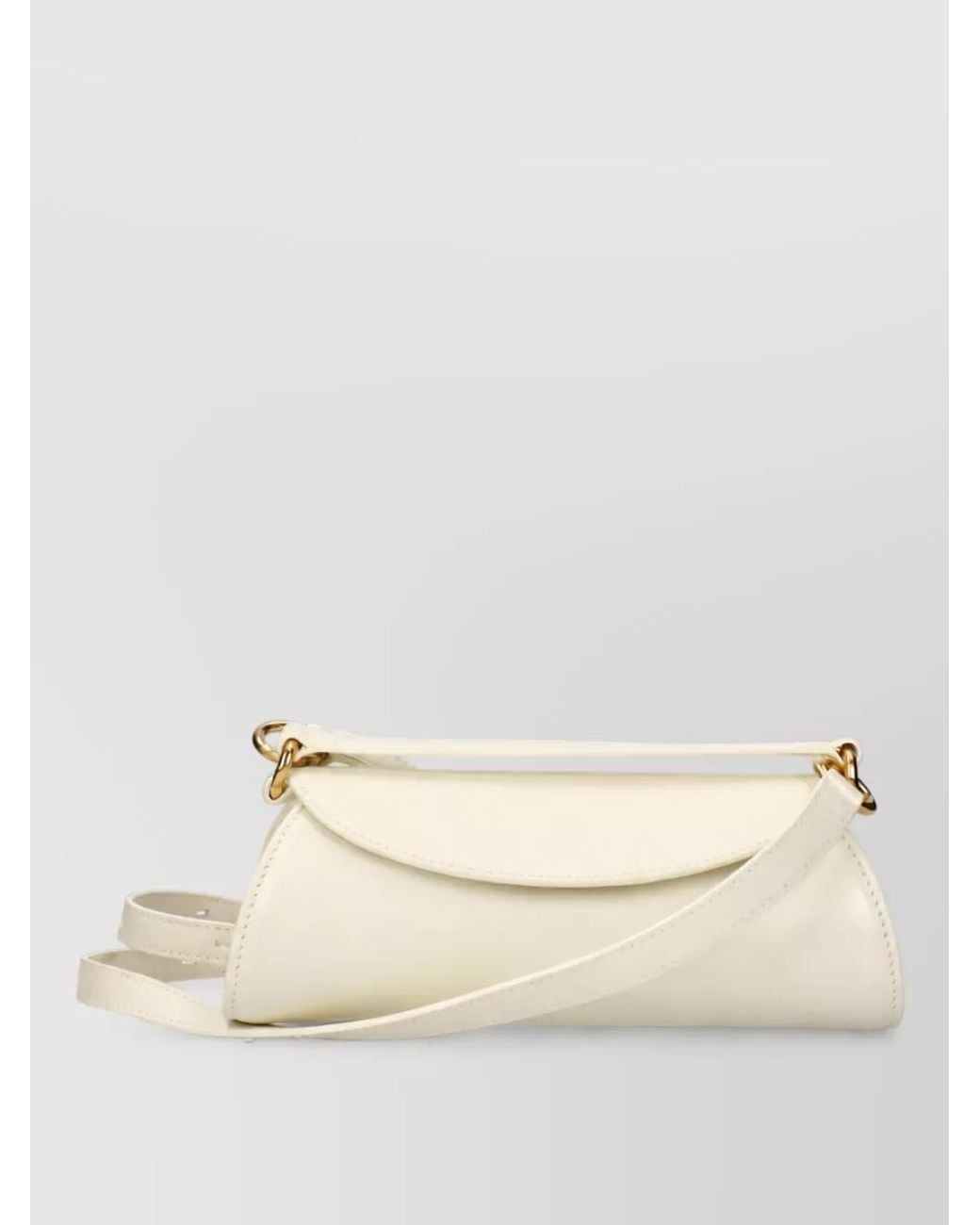 Jil Sander Natural Na Leather Clutch Bag
