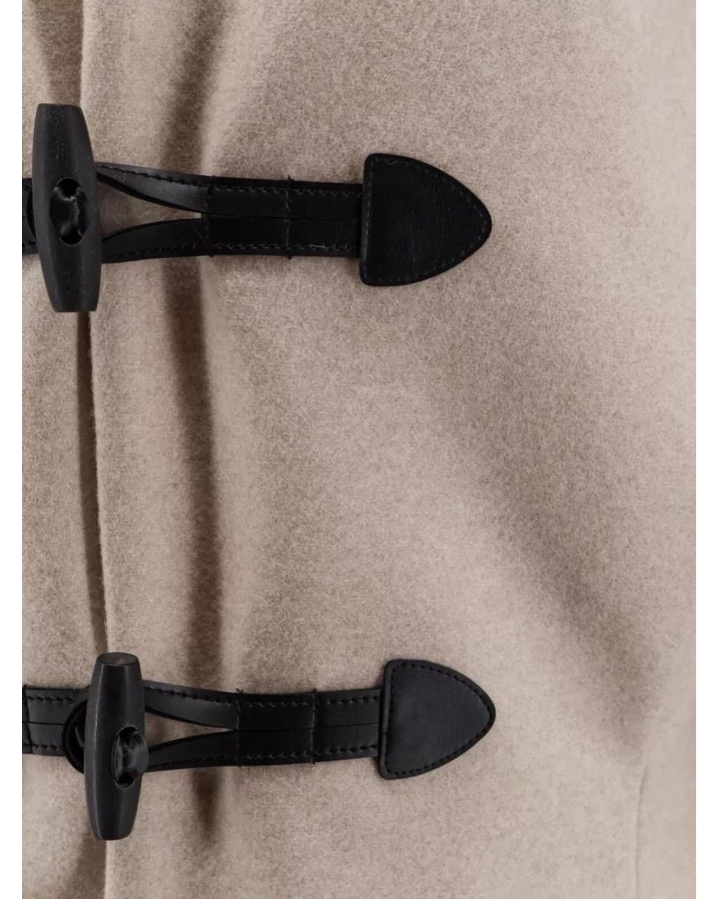 Isabel Marant Natural Cashmere Wool V-Neck Coat