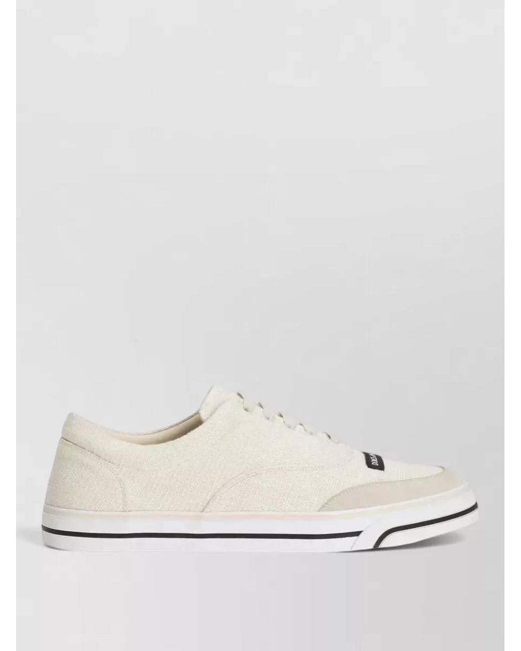 Dolce & Gabbana Natural Linen Low-Top Sneakers for men