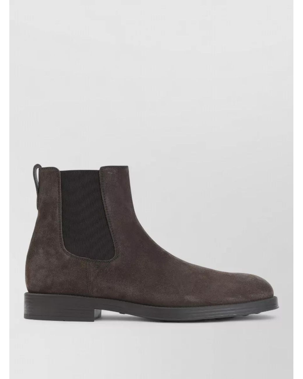 Tod's Brown Suede Chelsea Ankle Boots for men