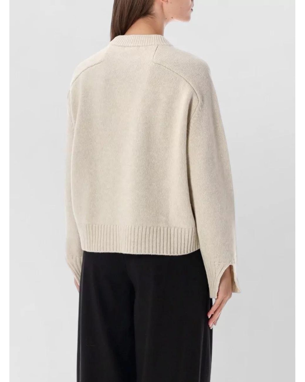Soeur Natural Merino Wool Crewneck Sweater