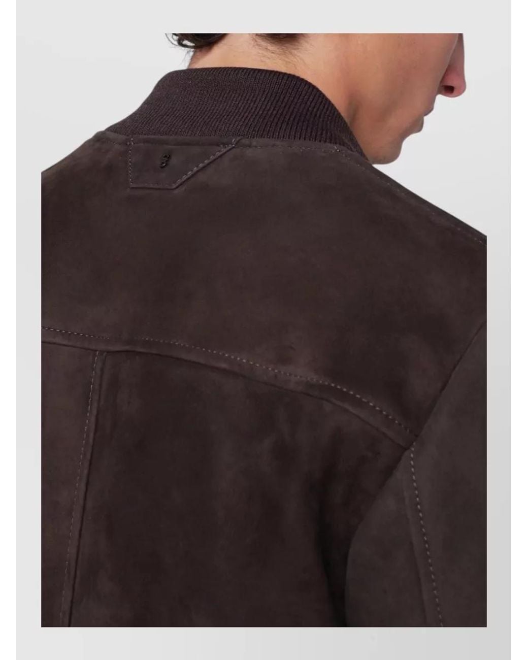 Salvatore Santoro Brown Suede Bomber Jacket for men