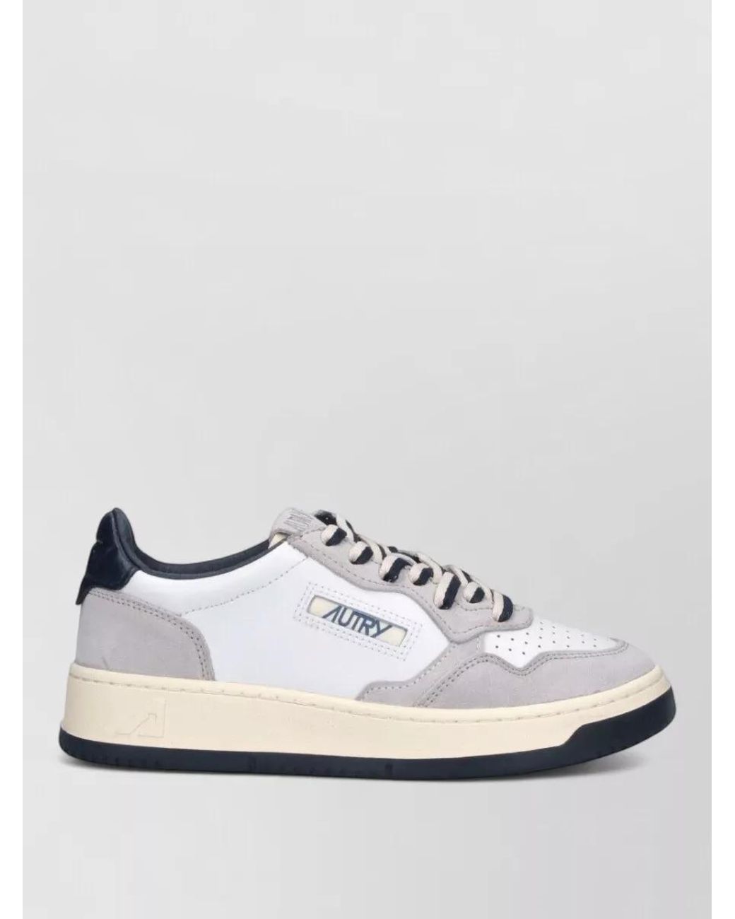 Autry White Leather Low Top Sneakers