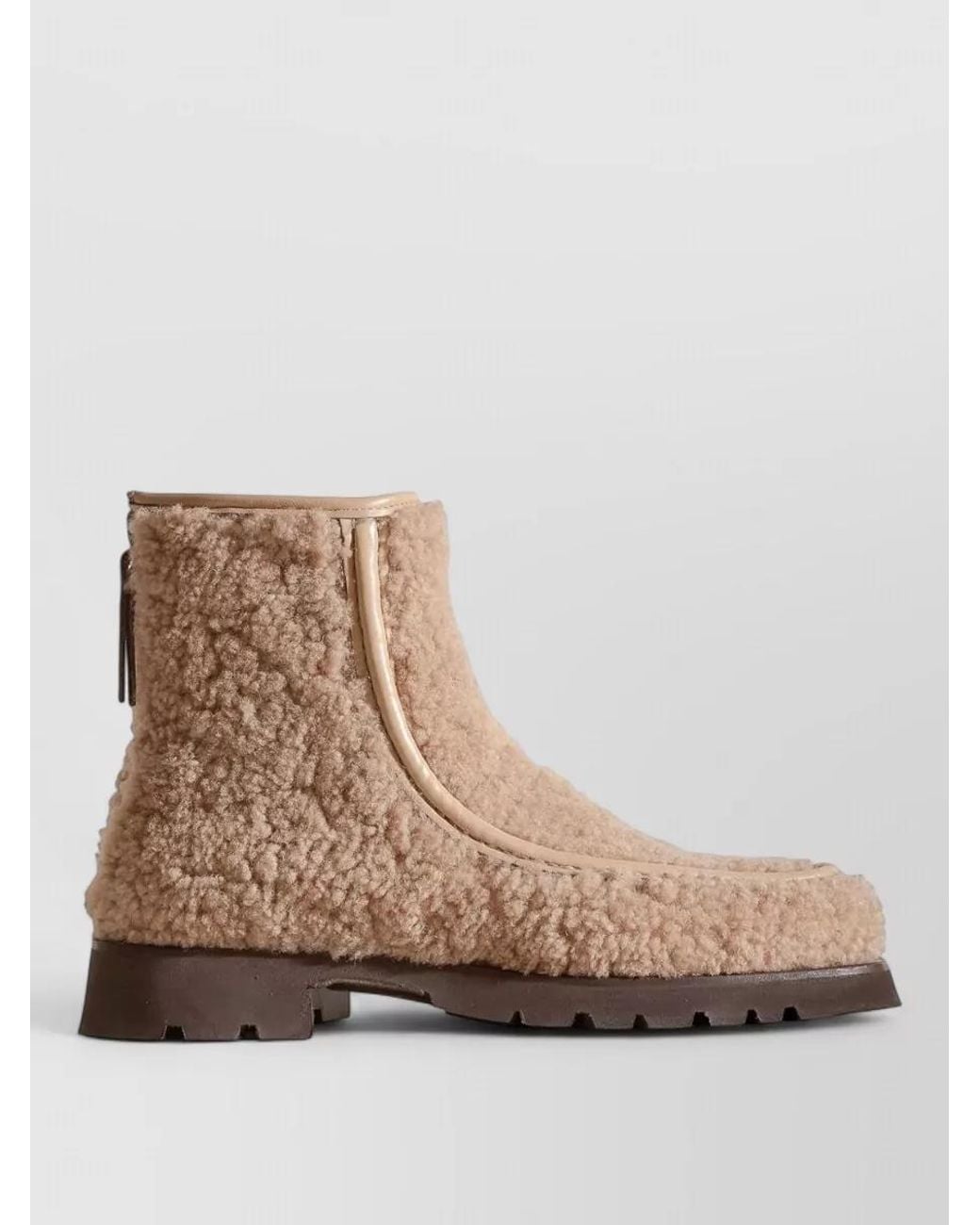 Hereu Brown Shearling Low Boots