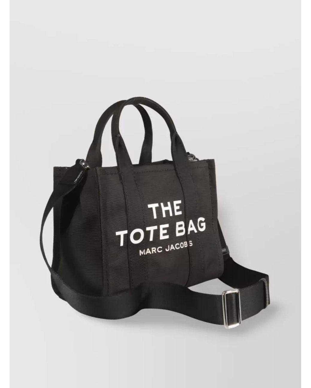 Marc Jacobs Black The Tote Bag Small Cotton Tote Bag