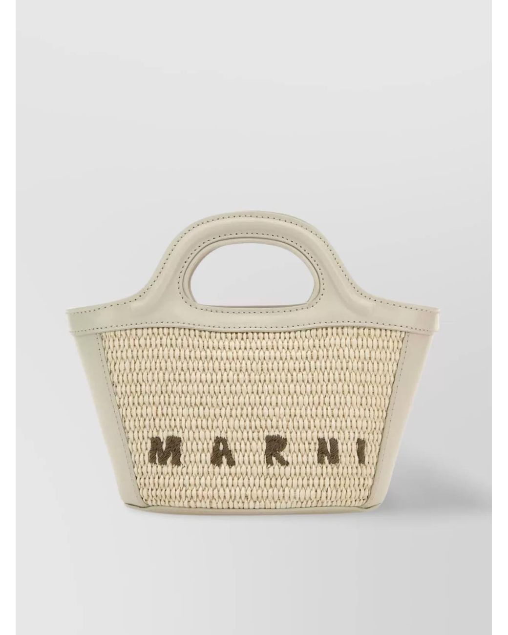 Marni White Tropicalia Micro Shoulder Bag