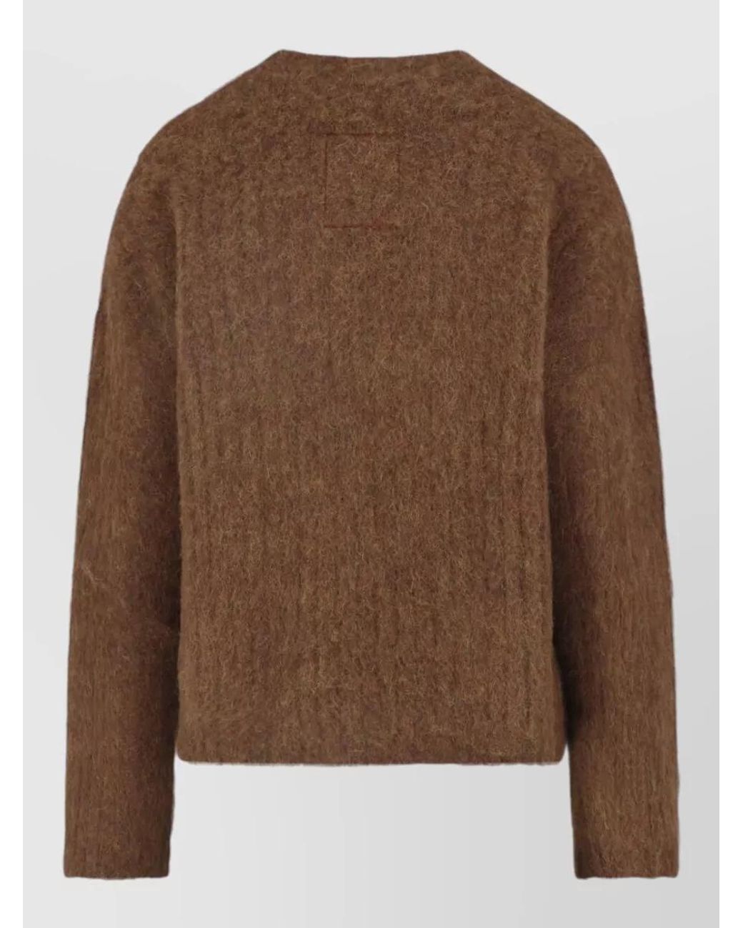 Uma Wang Brown Alpaca Crewneck Sweatshirt