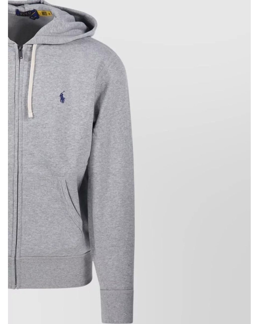 Ralph Lauren Gray Zip Hoodie for men