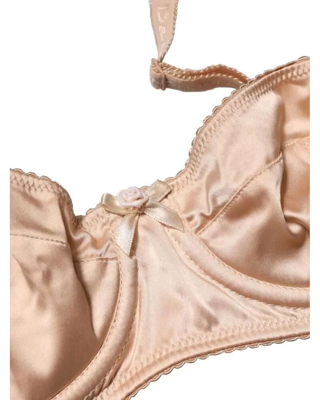 Dolce & Gabbana Natural Silk Underwire Balconette Bra