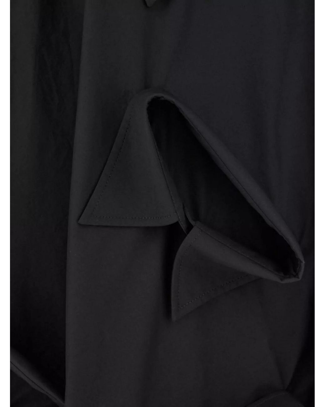 Moschino Black Stretch Cotton A-Line Skirt