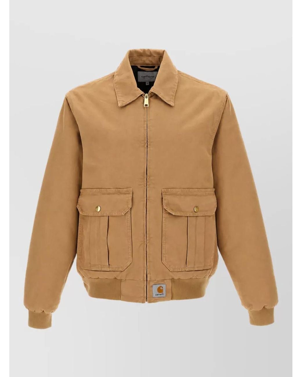Carhartt Natural Cotton Quilted Single-Breasted Jacket for men