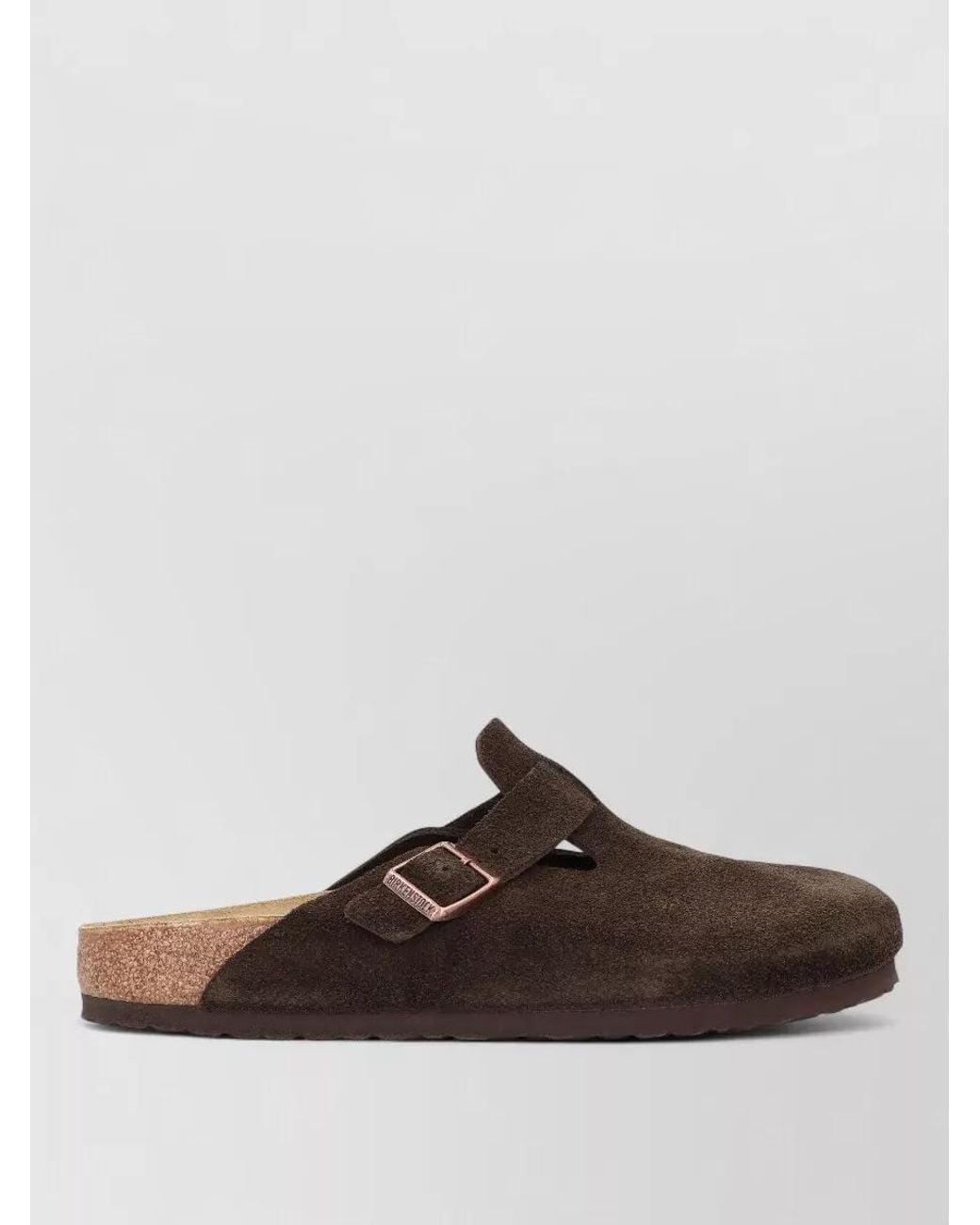Birkenstock Brown Suede Leather Mules for men
