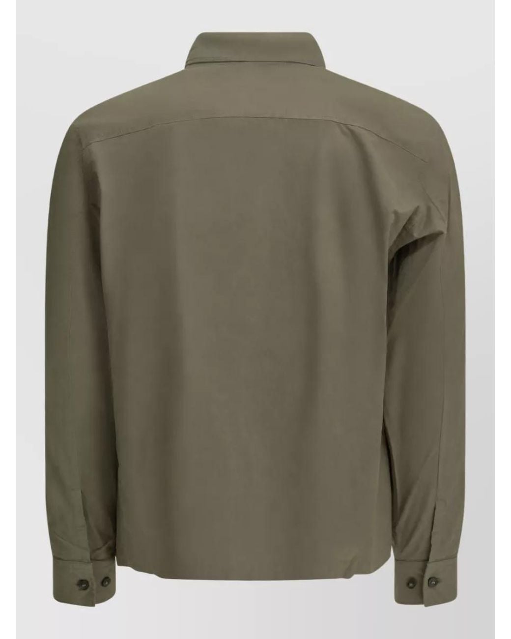 C P Company Green Cotton Overshirt Jacket for men