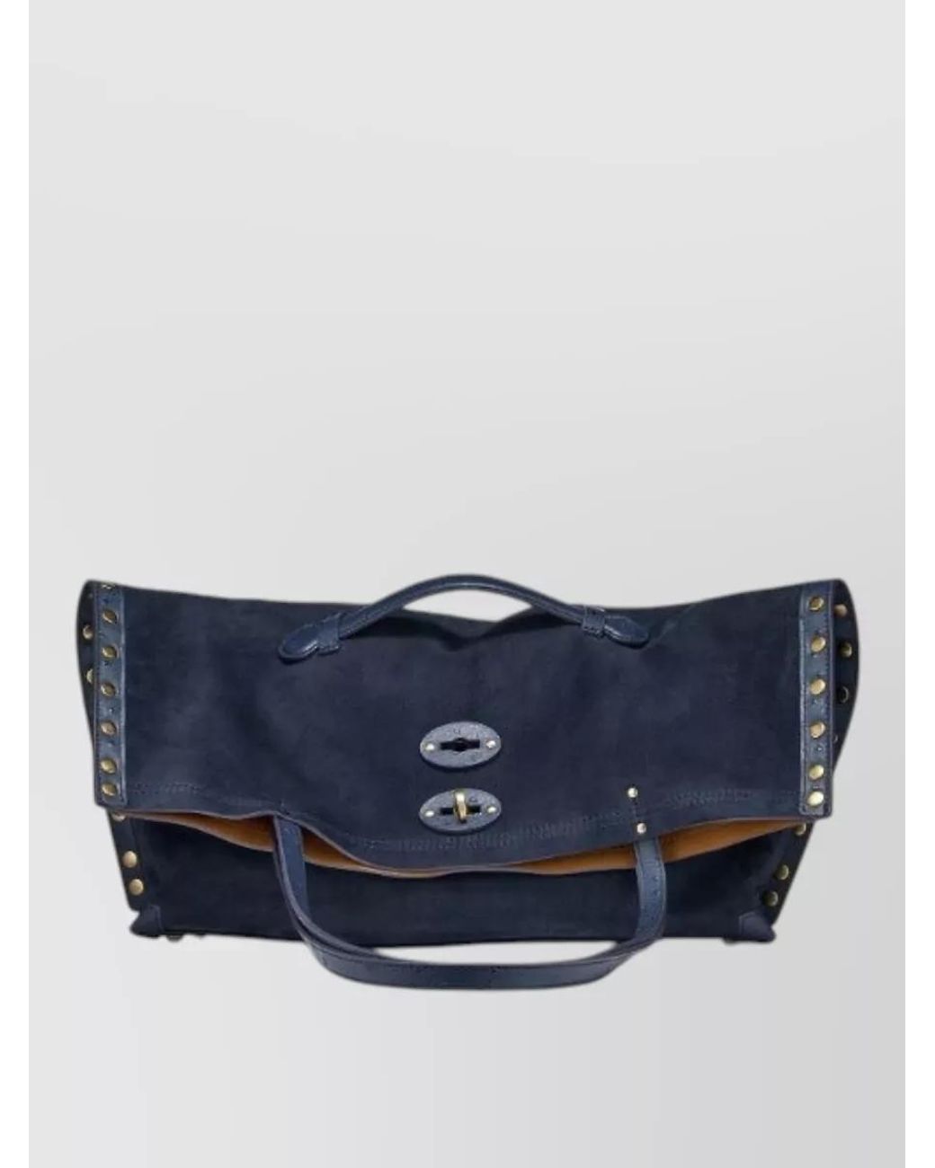 Zanellato Blue Lambskin Shoulder Bag