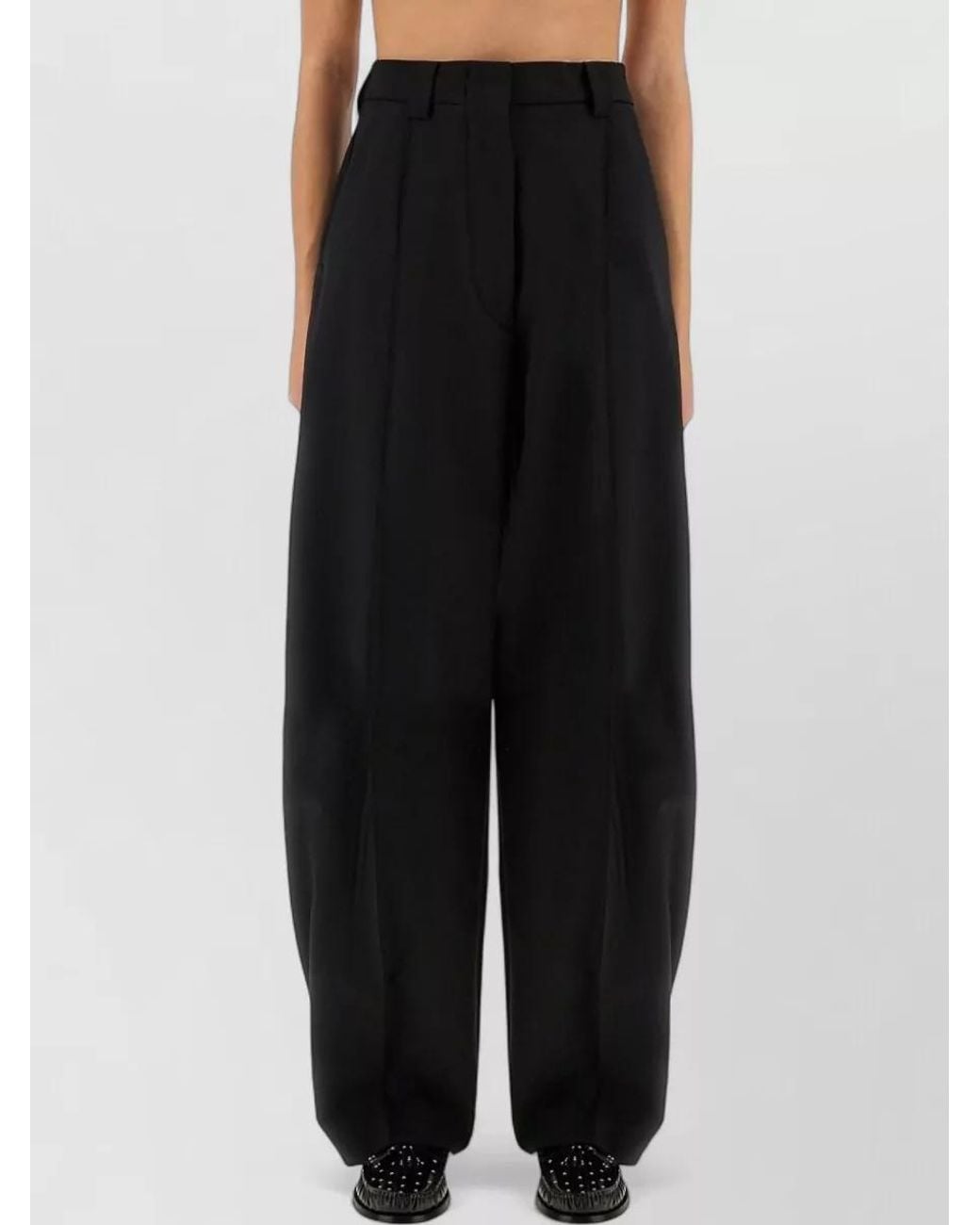 Thelatest Black Wide-Leg Trousers