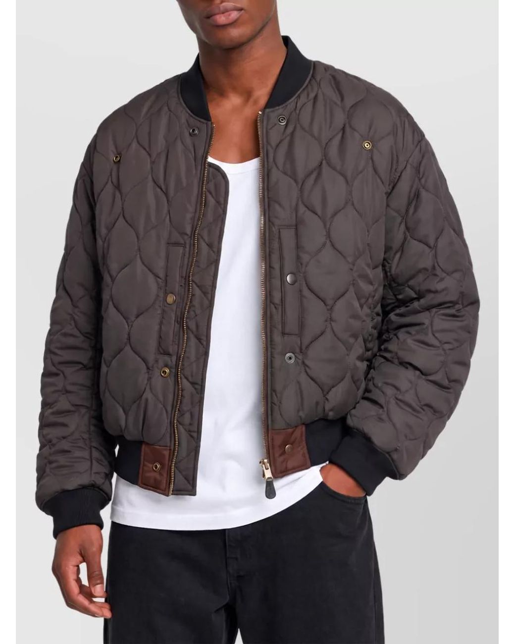 Maison Margiela Red Reversible Quilted Bomber Jacket for men