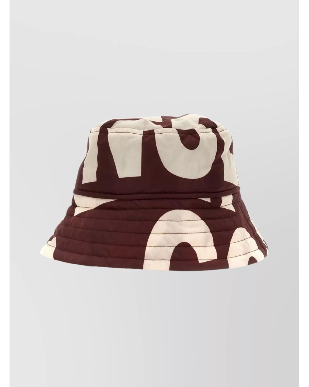 Dries Van Noten Brown Logo Bucket Hat for men