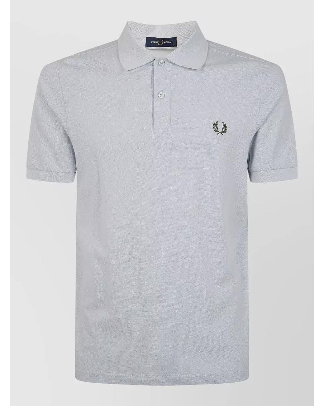 Fred Perry Gray Cotton Polo Shirt for men