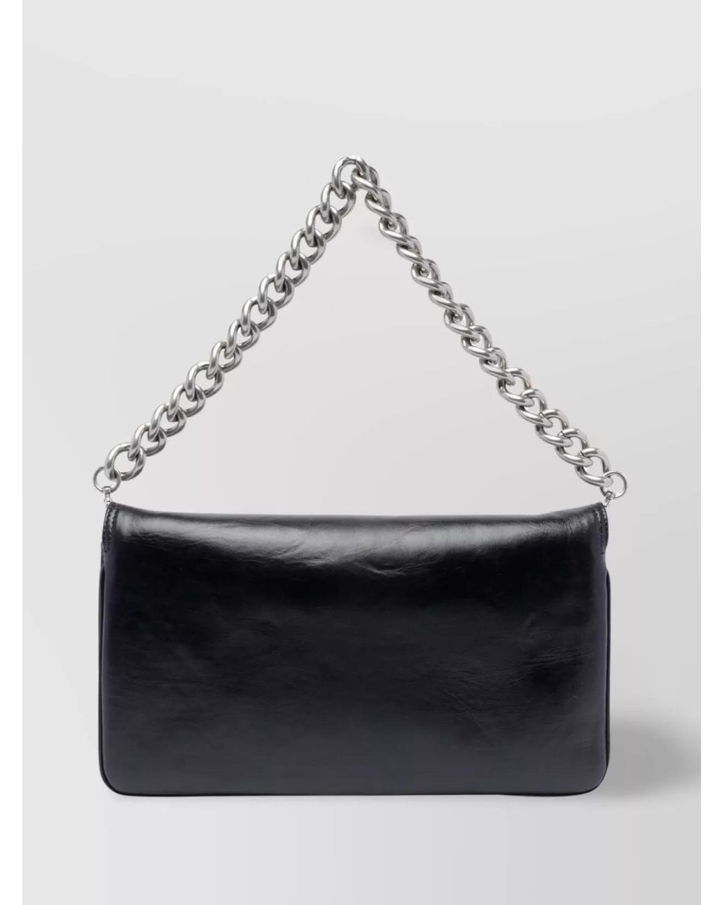 Balenciaga White Bb Soft Medium Leather Shoulder Bag