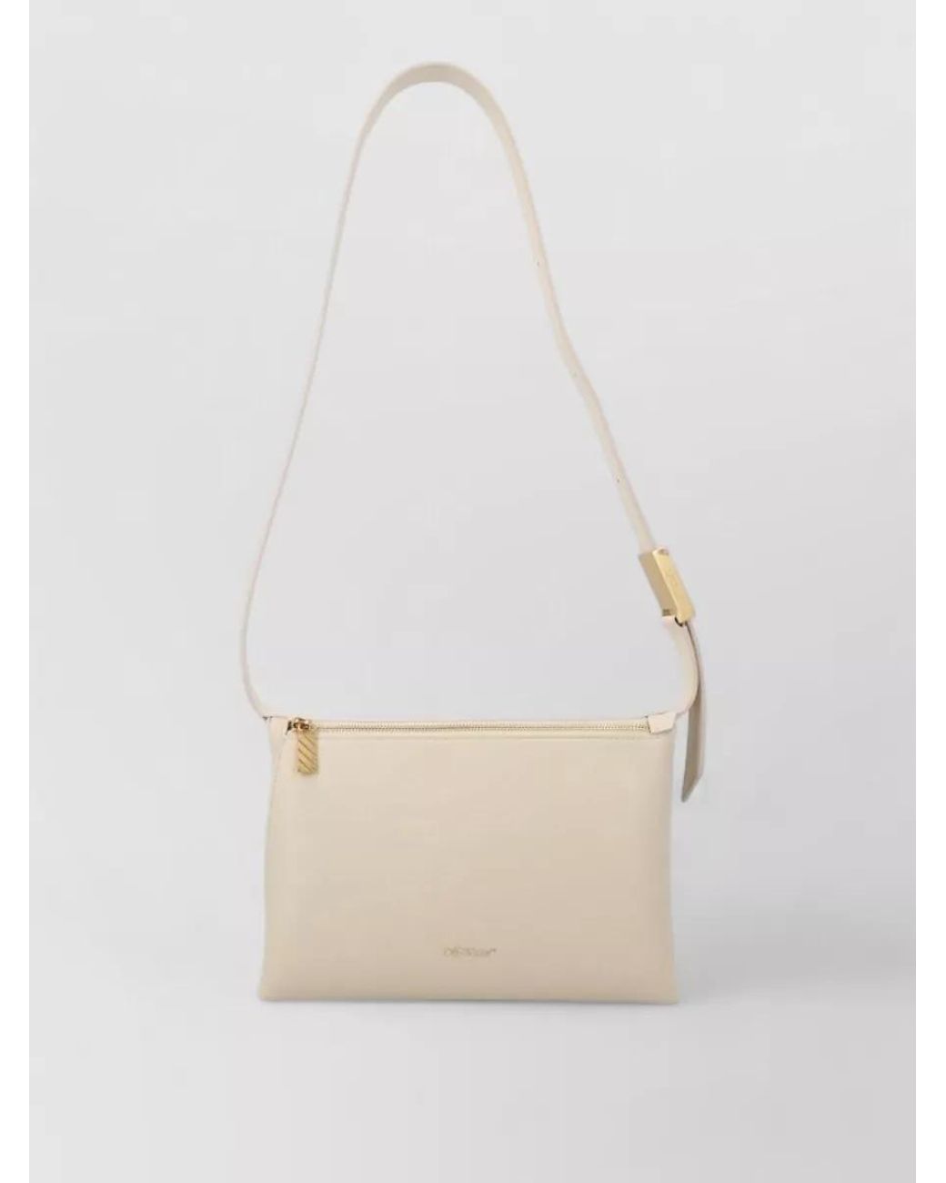Off-White c/o Virgil Abloh White Calf Leather Cross-Body Bag