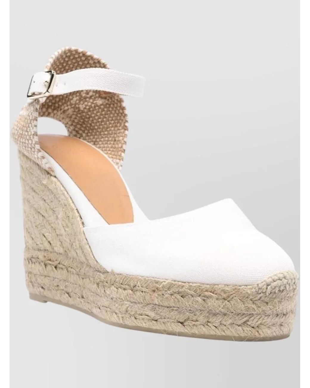 Castaner Natural Ankle-Strap Wedge Espadrilles