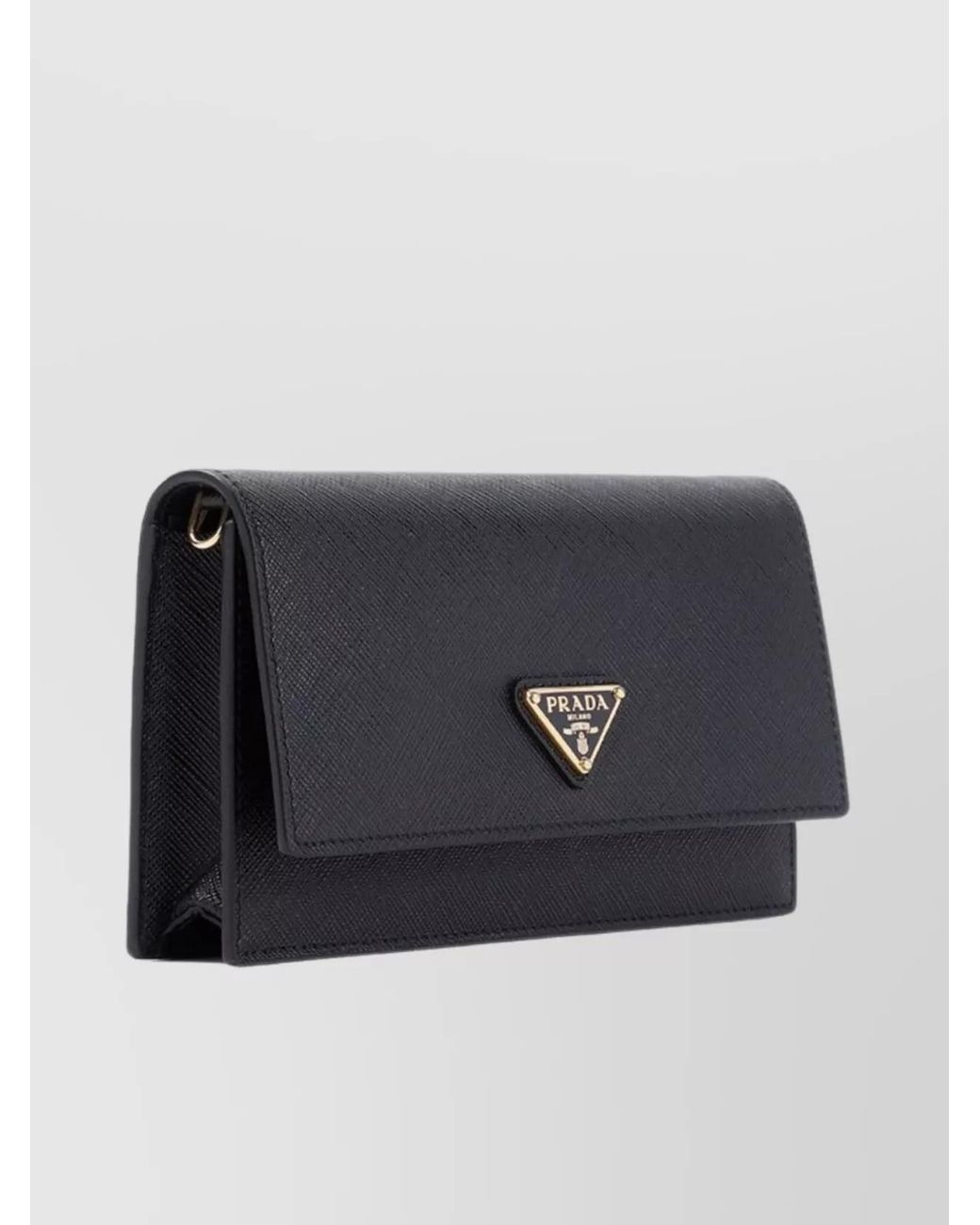 Prada Gray Calf Leather Mini Bag
