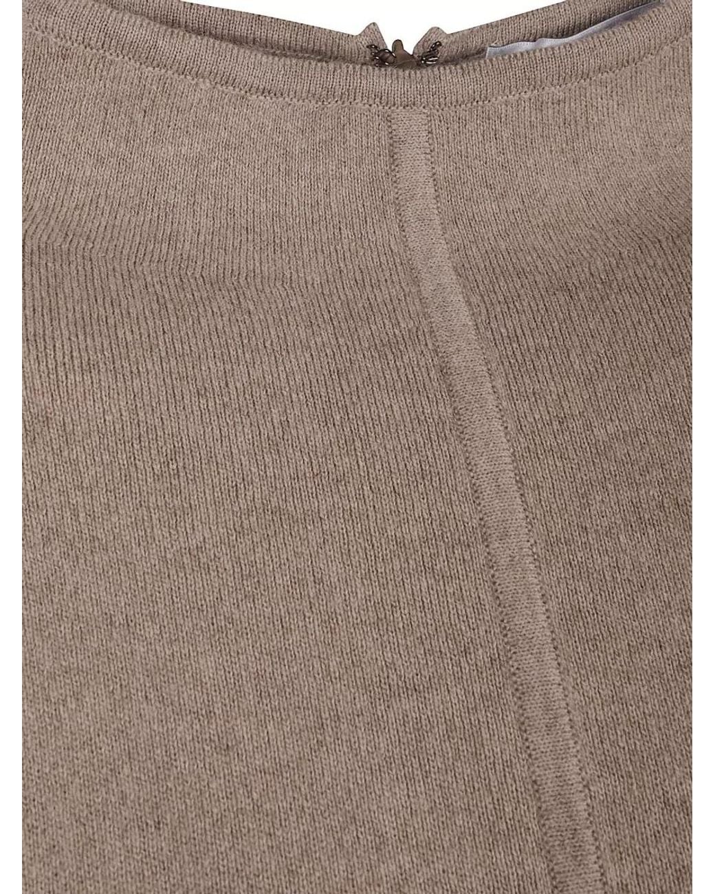 Max Mara Brown Knit Dress