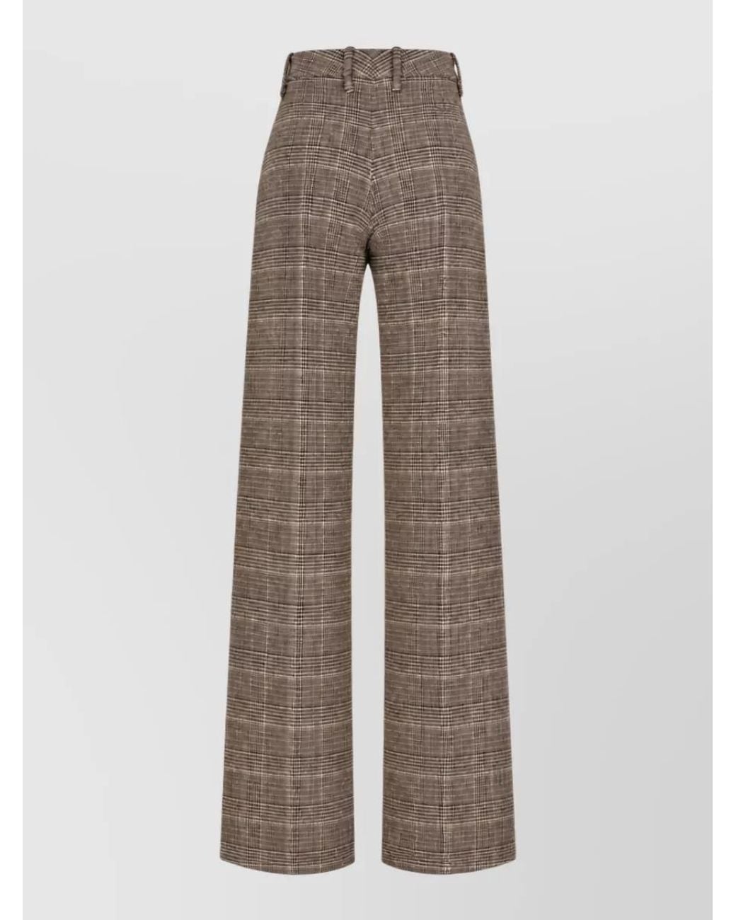 Ermanno Scervino Brown Wide-Leg Trousers
