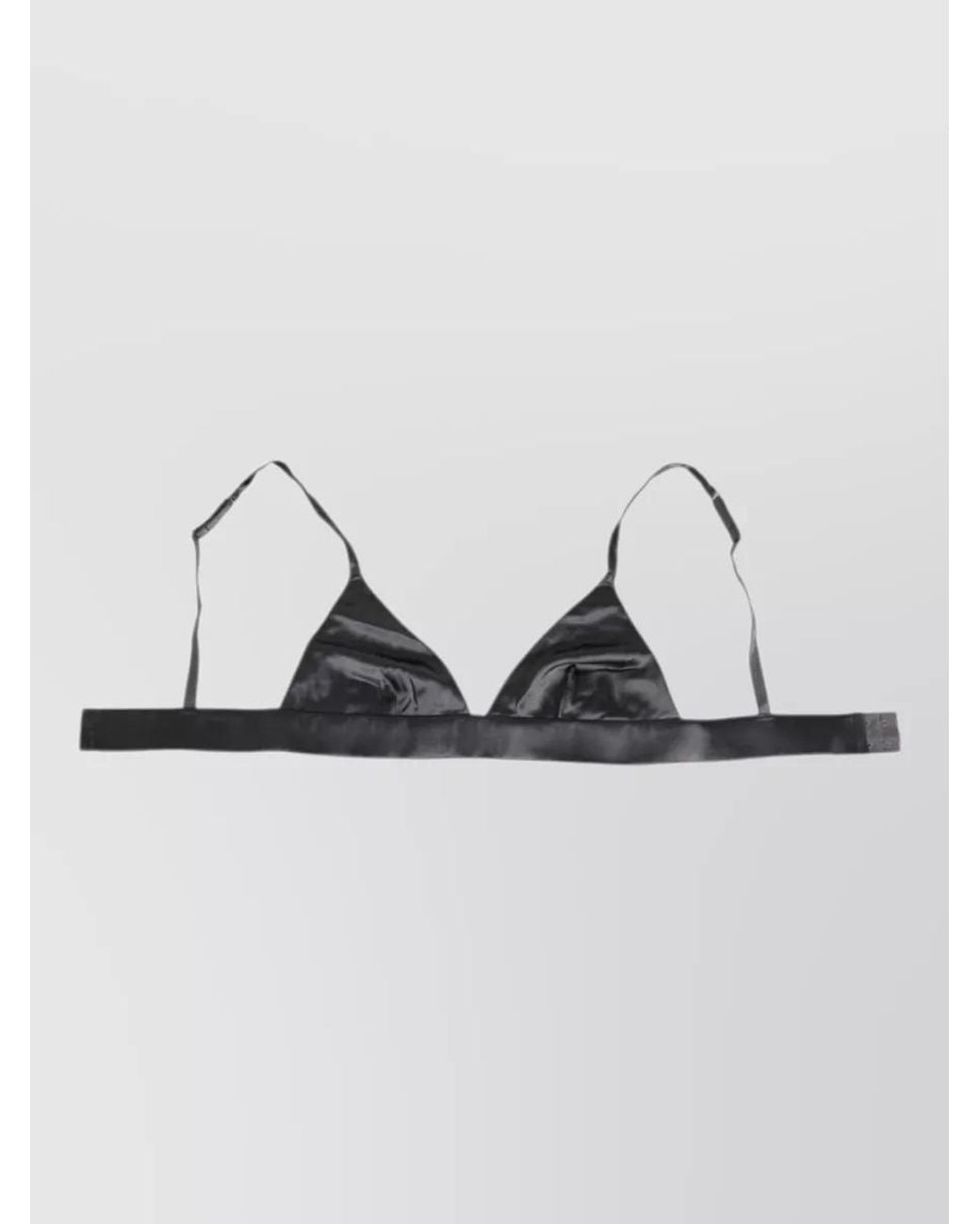 Dolce & Gabbana Metallic Silk Triangle Soft Cup Bra
