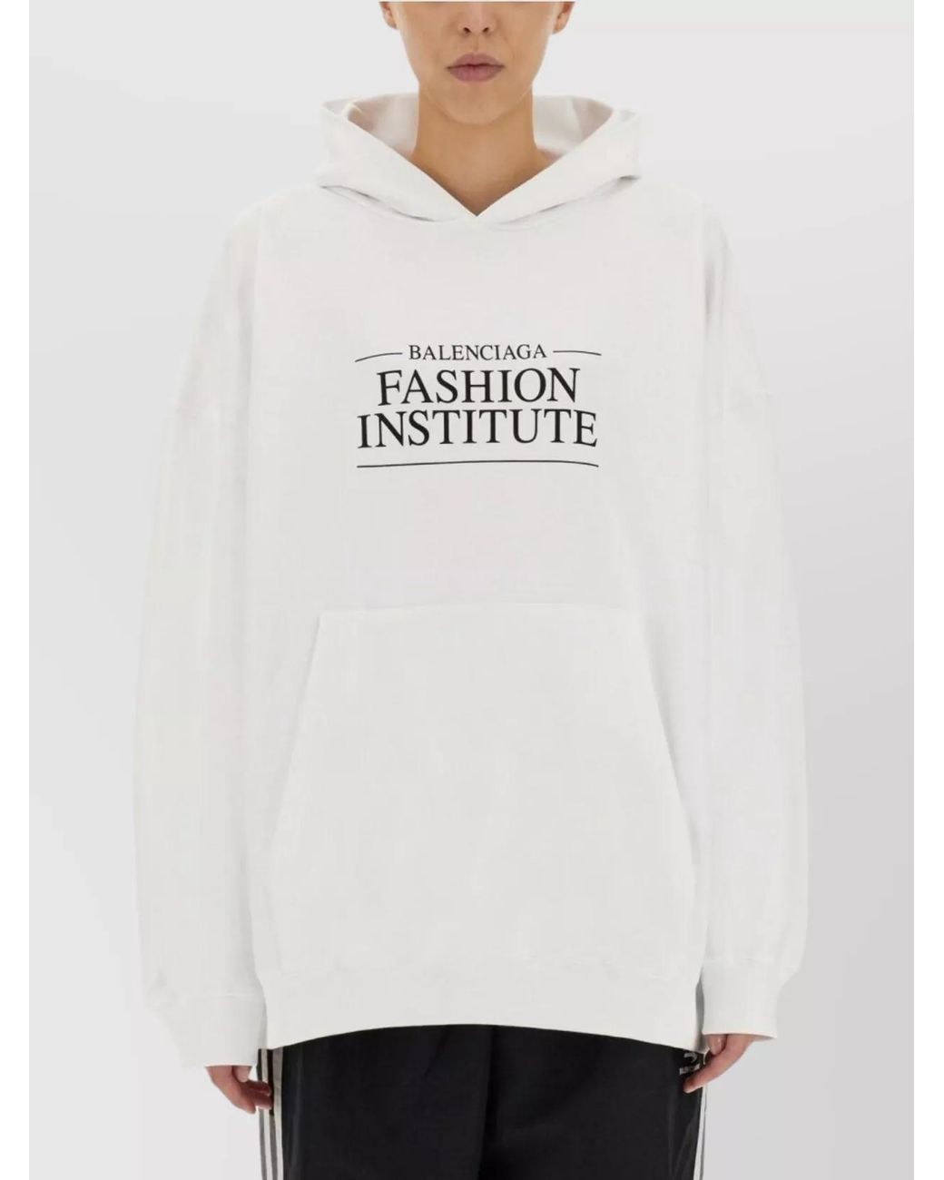 Balenciaga White Large Fit Sweatshirt