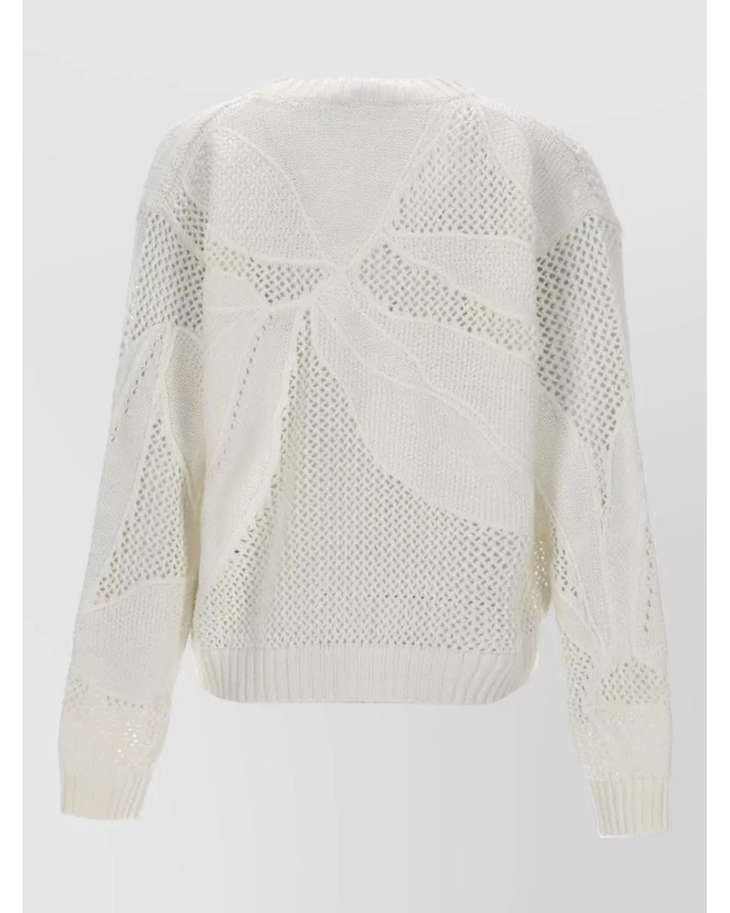 Max Mara White Embroidered Cotton Sweatshirt