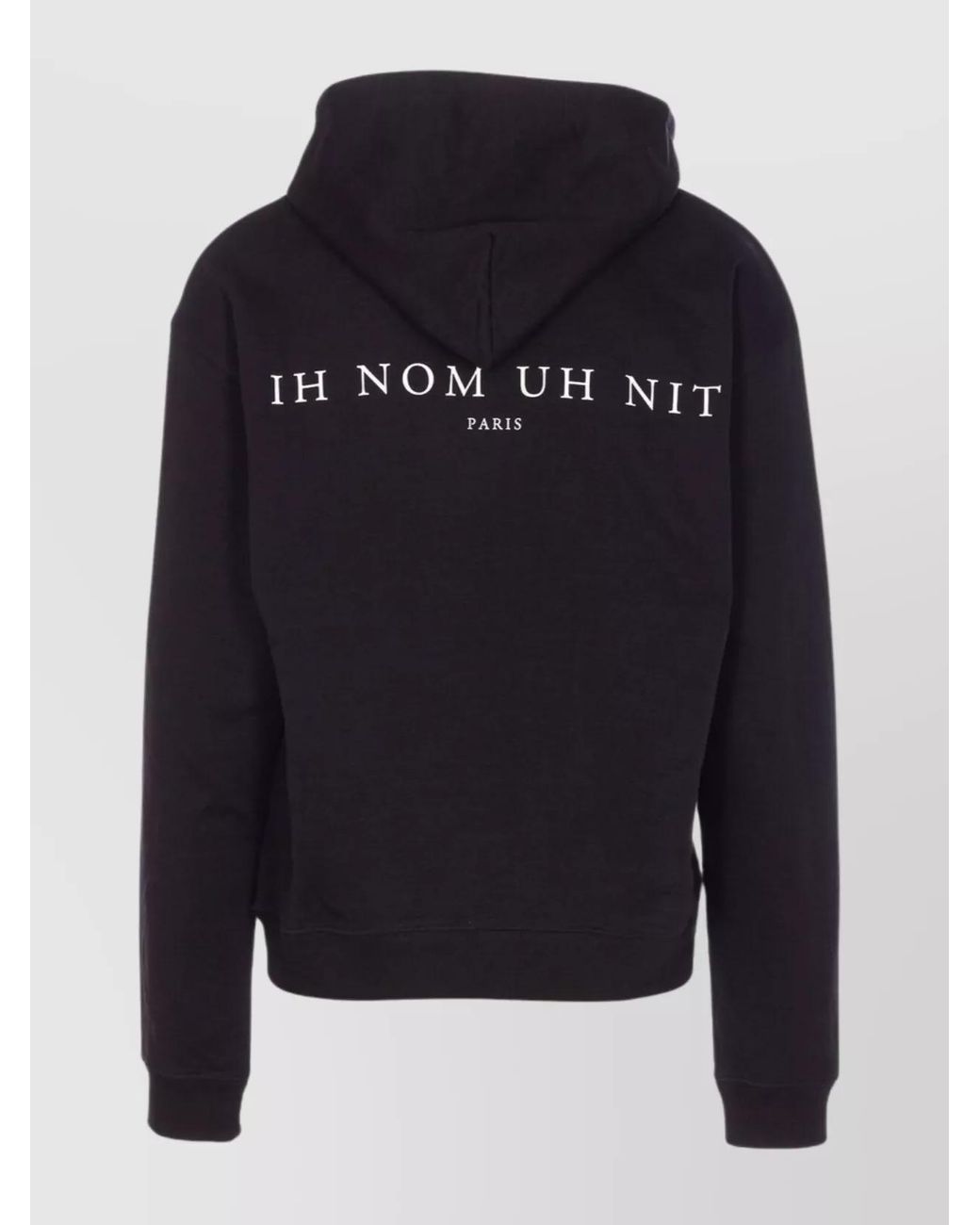 Ih Nom Uh Nit Blue Cotton Printed Hoodie for men