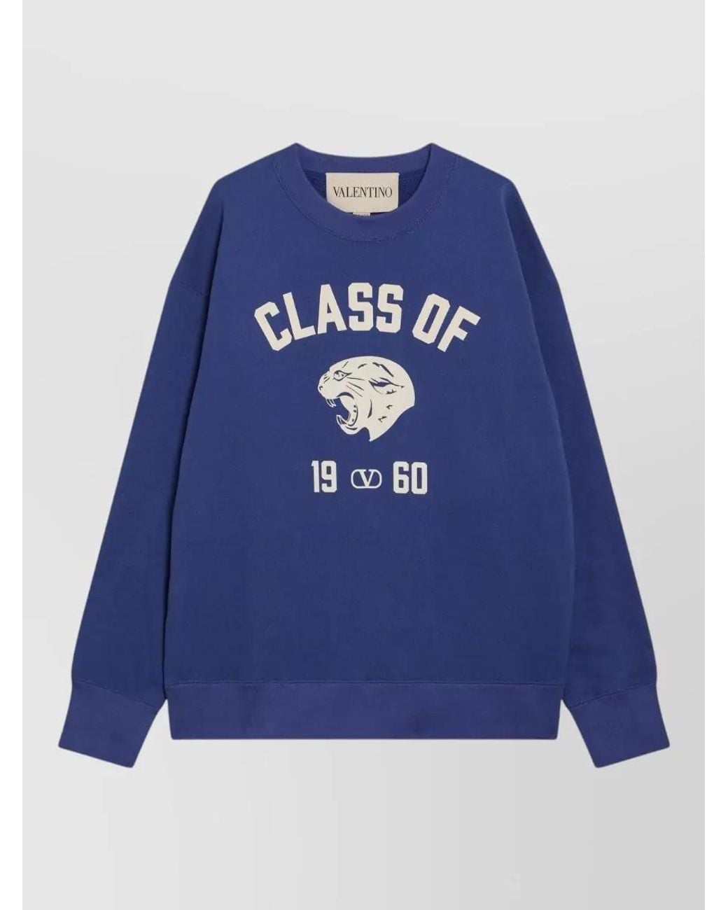Valentino Blue Cotton Sweatshirt for men
