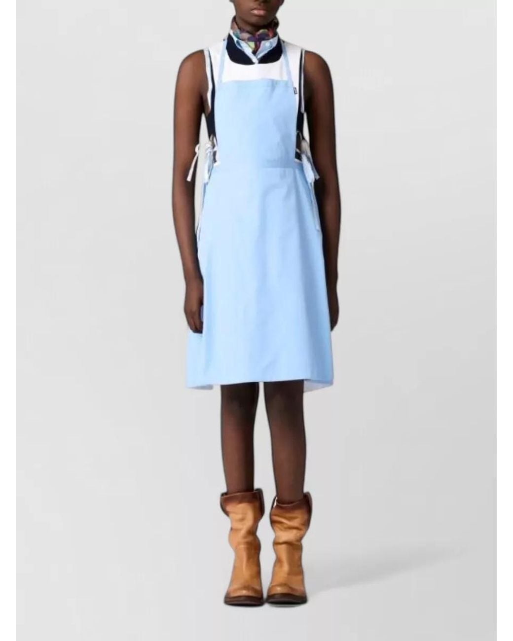 Miu Miu Blue Cotton Dress