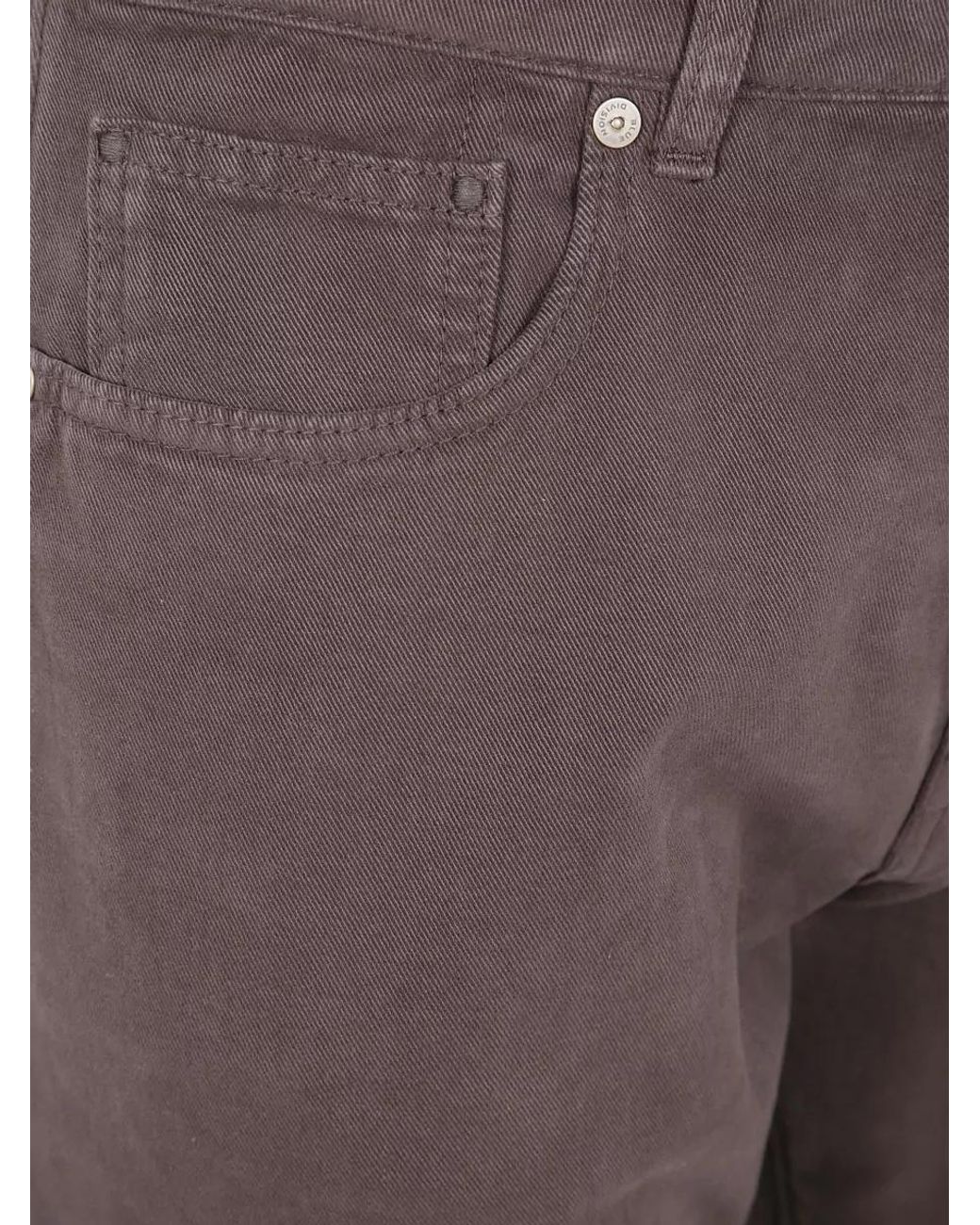 Incotex Brown Regular-Fit Straight-Leg Jeans for men