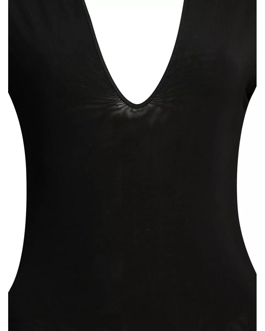 Zimmermann Black Long-Sleeve Bodysuit