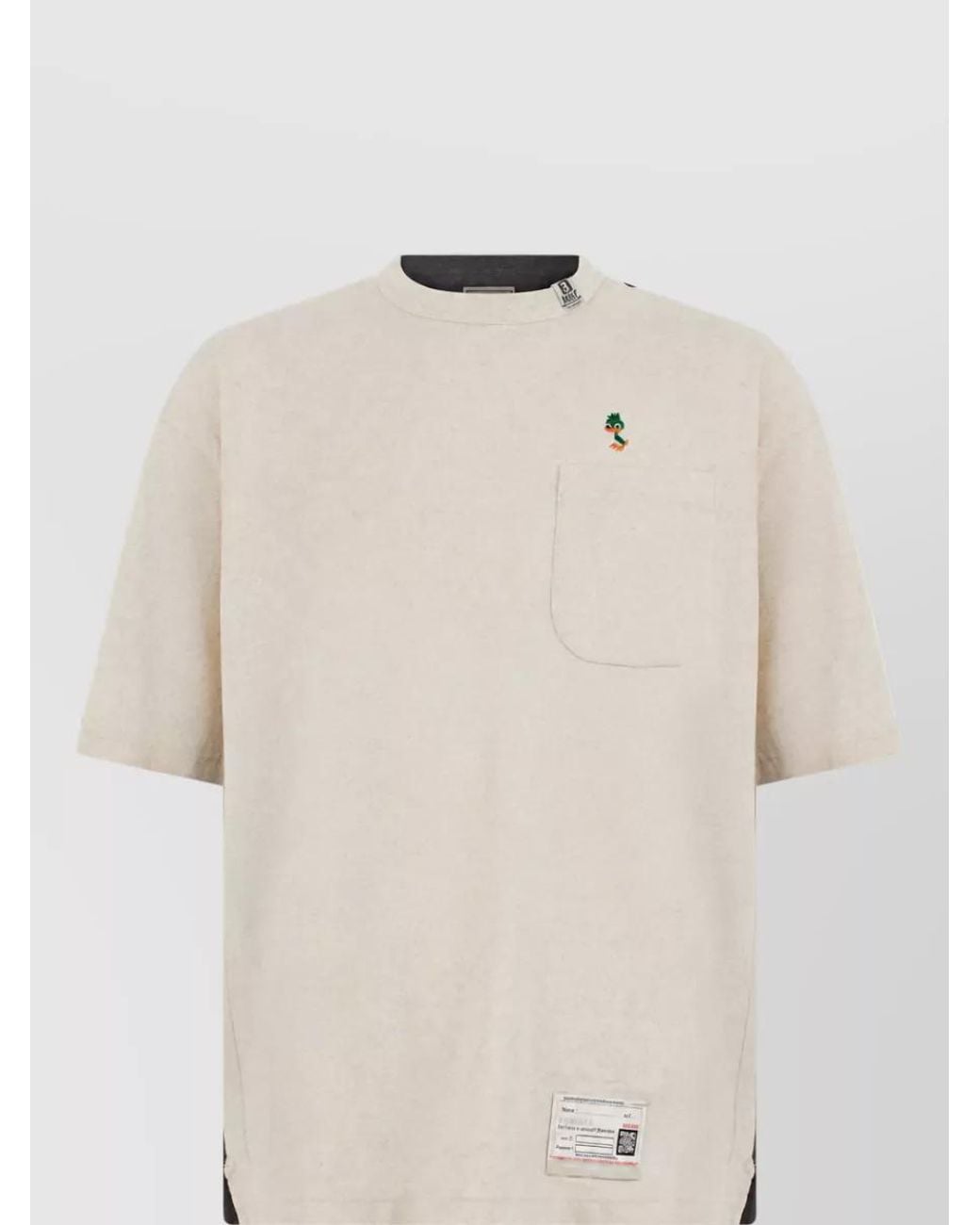 Maison Mihara Yasuhiro Natural Cotton Short-Sleeve T-Shirt for men