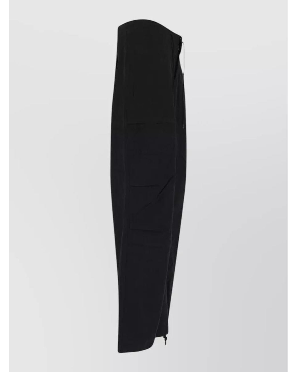 Entire studios Black Organic Cotton Straight-Leg Trousers for men