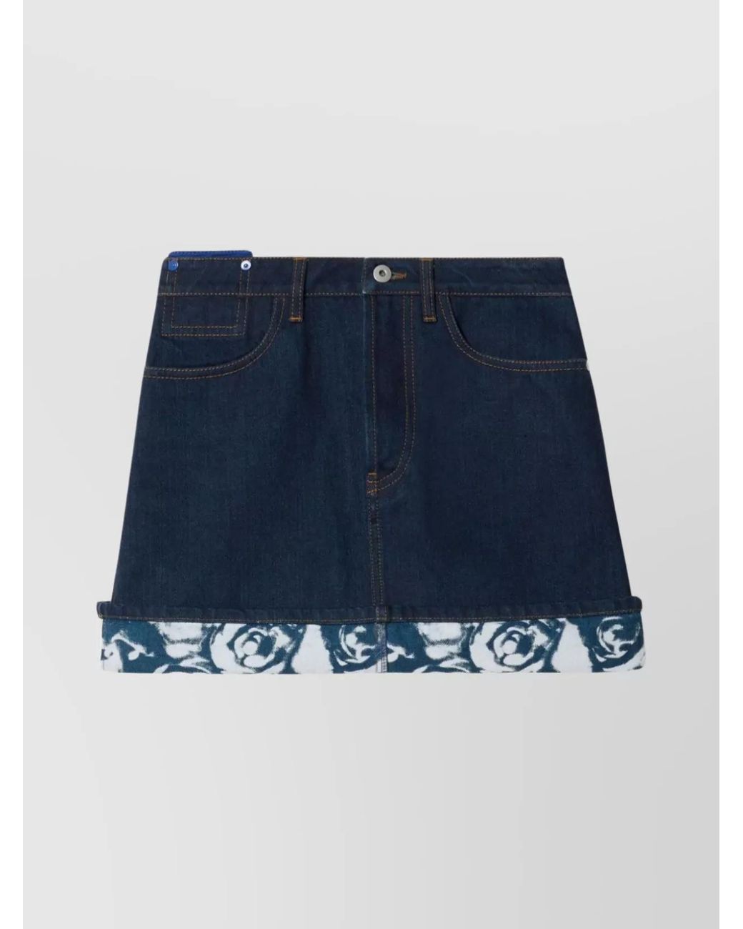 Burberry Blue Denim Mini Skirt