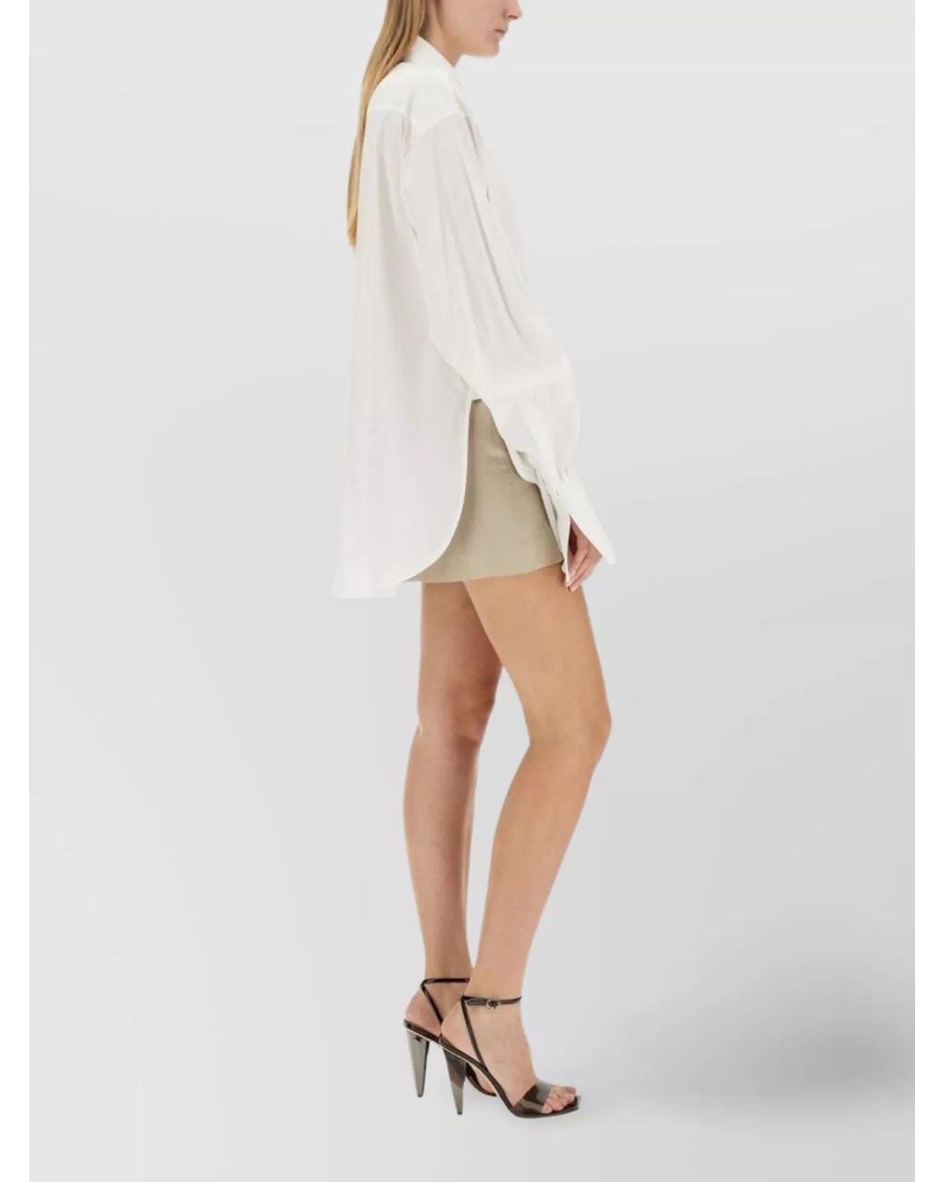Peter Do White Drawstring Shirt