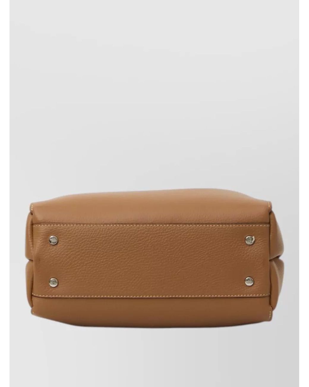 Tod's Brown T Timeless Mini Leather Shoulder Bag