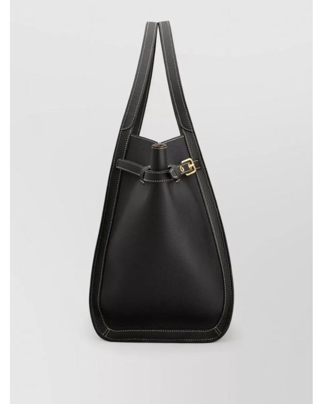 Tod's Black T Timeless Medium Leather Tote Bag