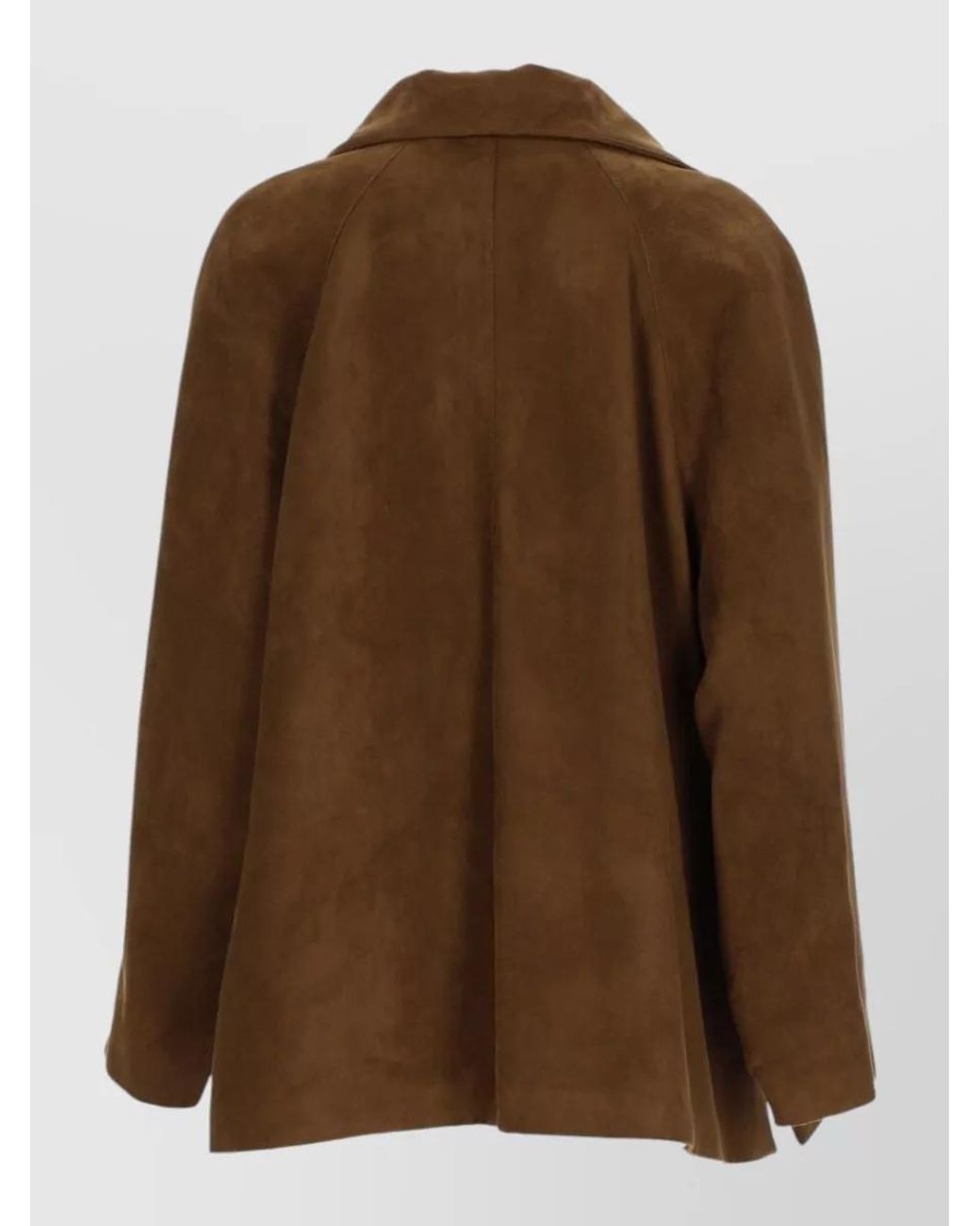 Alysi Brown Single Breasted Coat